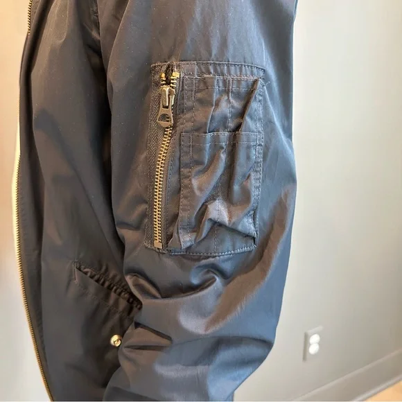 J Crew Wallace & Barnes Men's Navy Bomber Jacket - Picture 3 of 4